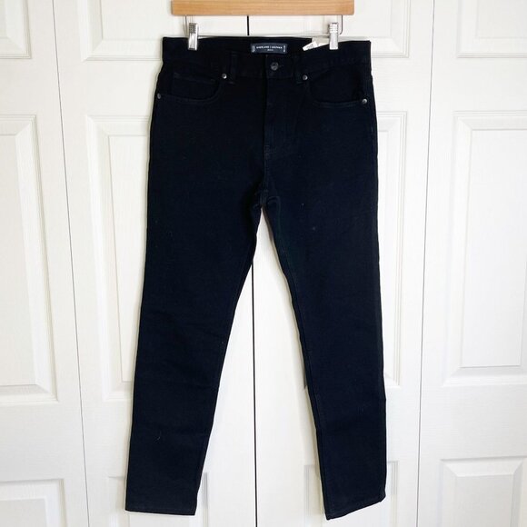 Everlane Uniform The Skinny Performance Black Denim Jeans Men's Size 32x30 NWT